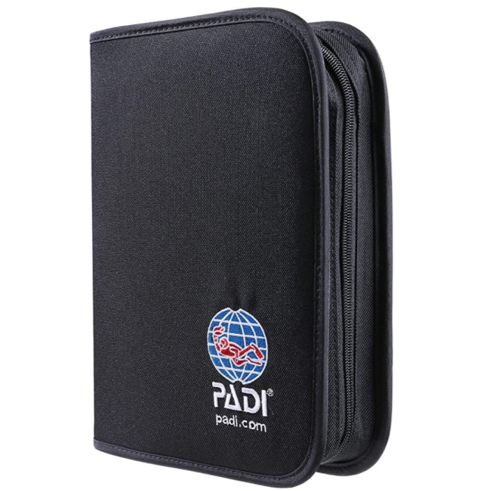 Cartable en nylon PADI pour carnet de plongée (logbook) ou manuel d'instructeur