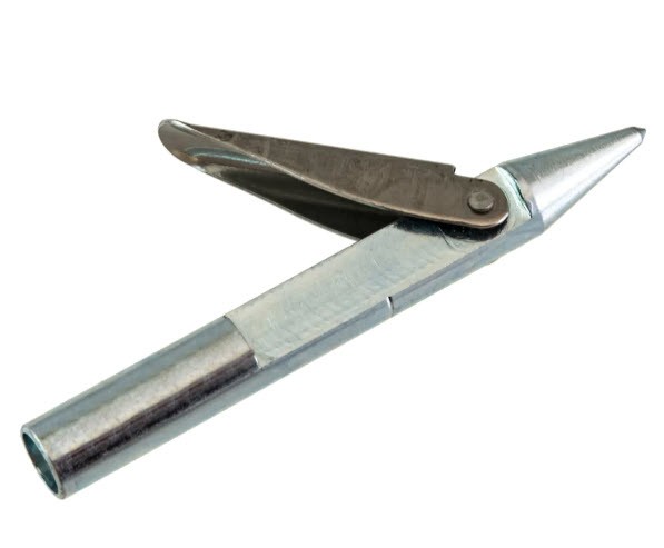 Pointe de flèche en inox avec 1 aile  Ø 6.5mm Thread