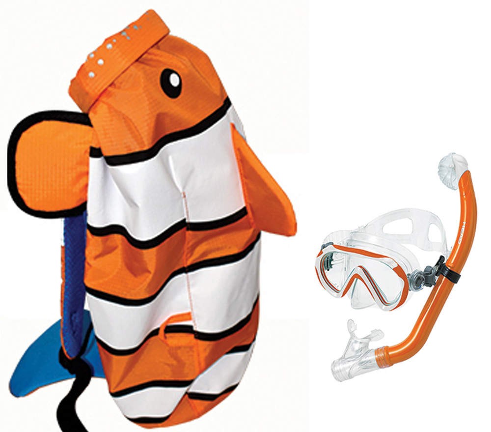 Combo Masque & Tuba avec sac à dos "Copain de la Mer"