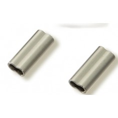 MANCHONS À SERTIR DOUBLE BARILLET EN CUIVRE Ø 1,6 MM (Qté 2)
