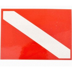 Collant drapeau de plongée 2 1/2" x 3 1/2" - réfléchissant